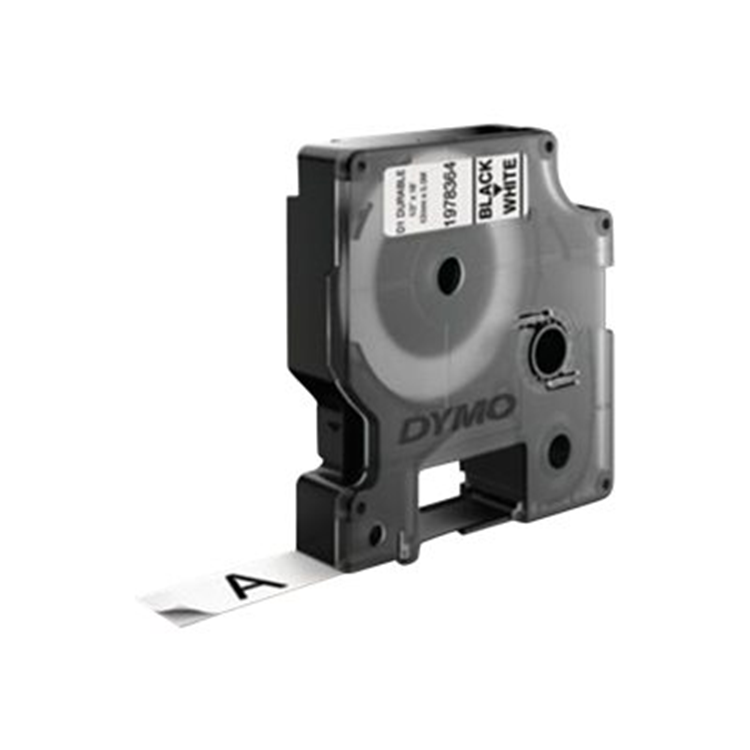 DURABLE D1 TAPE ZWART/WIT 12MM *55M