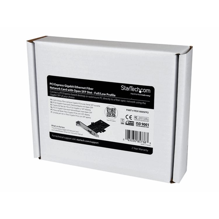 PCIe GbE Fiber Network Card w/ Open SFP PCIe GbE Fiber Network Card w/ Open SFP