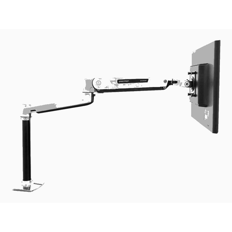 LX Sit Stand Desk Mount LCD Arm Polished LX Sit Stand Desk Mount LCD Arm Polished