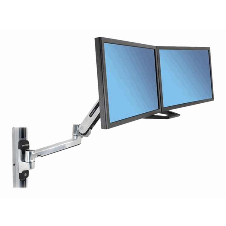 LX HD SitStand Wall Mount LCD Arm Polish