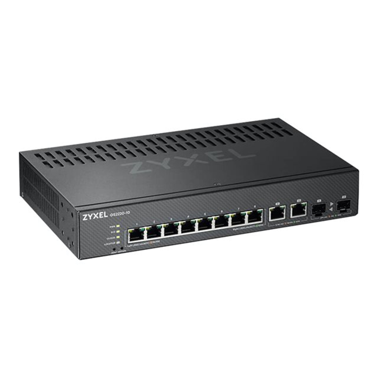 GS2220-10 EU region 8-port GbE L2 Switch