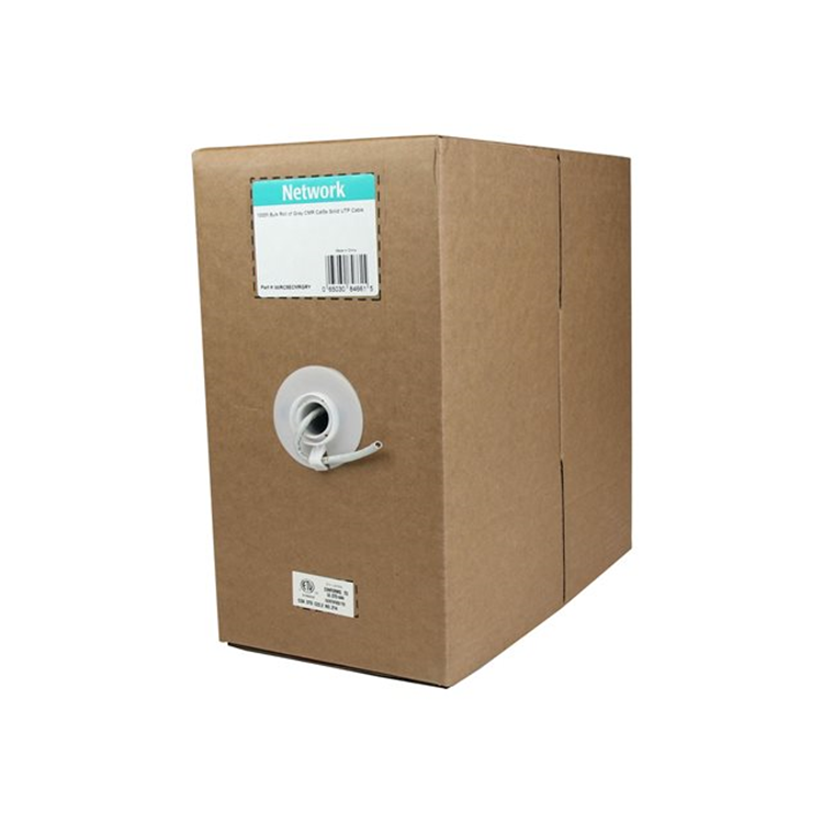 1000 ft Bulk Roll of Gray CMR Cat5e Soli