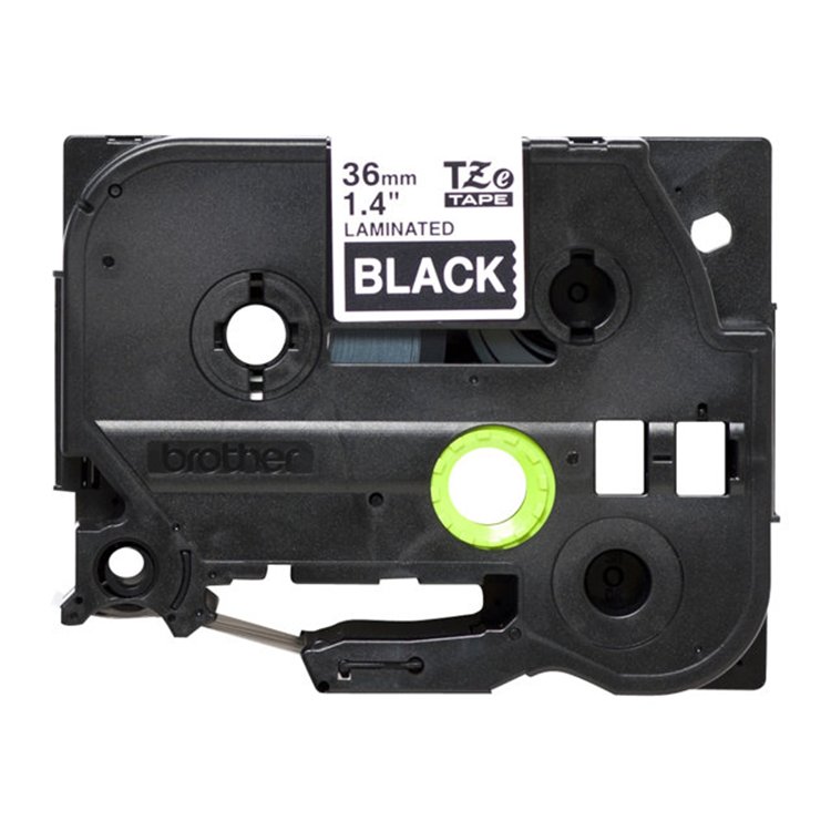 TZE365 tape white on black