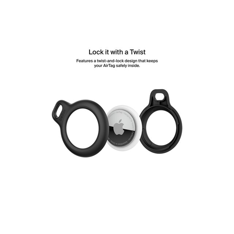 BELKIN AirTag Holder with Strap Black