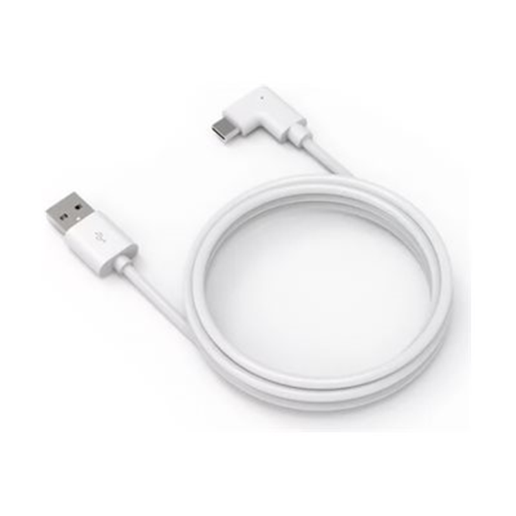 6ftUSB-A to 90-Degree USB-C Cable WHITE