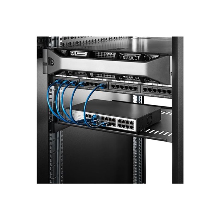 Vented 1U Rack Shelf - 16in Deep