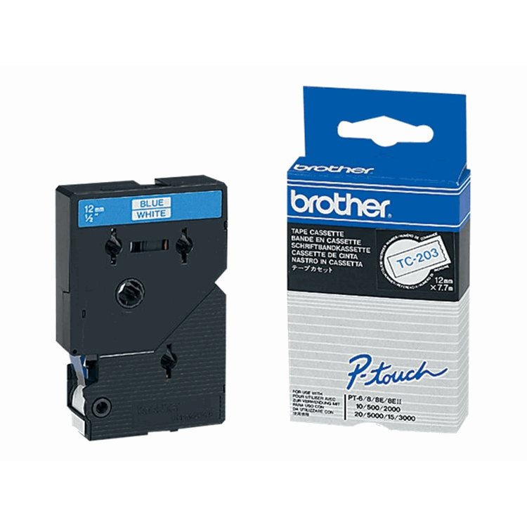 BROTHER TC203 tape cassette 7.7m12mm