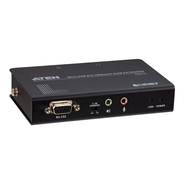 Aten USB DVI HDBaseT. 1.0 Compact KVM Extender (1920 x 1200 up to 100m) with USB Peripheral Support Aten USB DVI HDBaseT. 1.0 Compact KVM Extender (1920 x 1200 up to 100m) with USB Peripheral Support