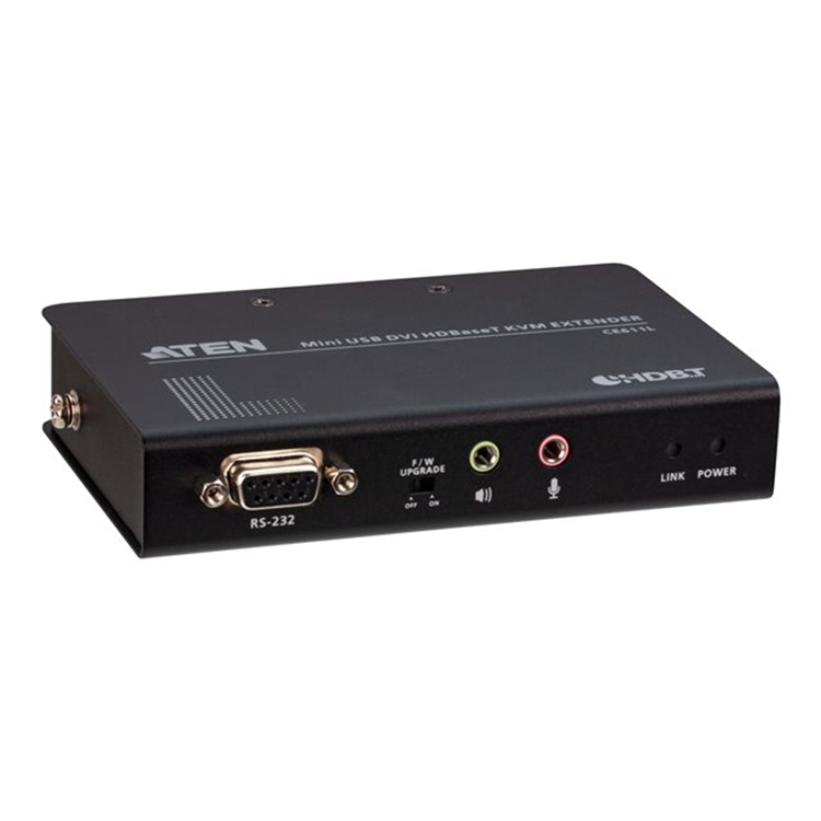 Aten USB DVI HDBaseT. 1.0 Compact KVM Extender (1920 x 1200 up to 100m) with USB Peripheral Support 