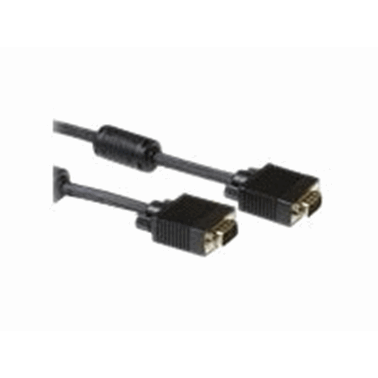 High Performance VGA aansluitkabel male-male black 1.80m