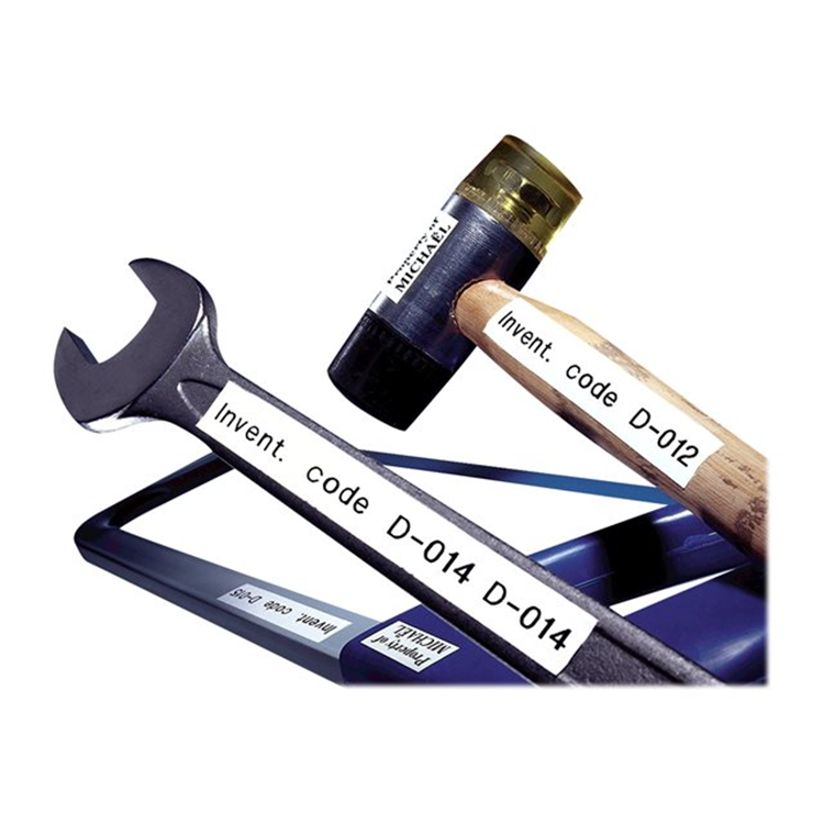 FLEXIBELE TAPE ZWART/WIT - 19MM