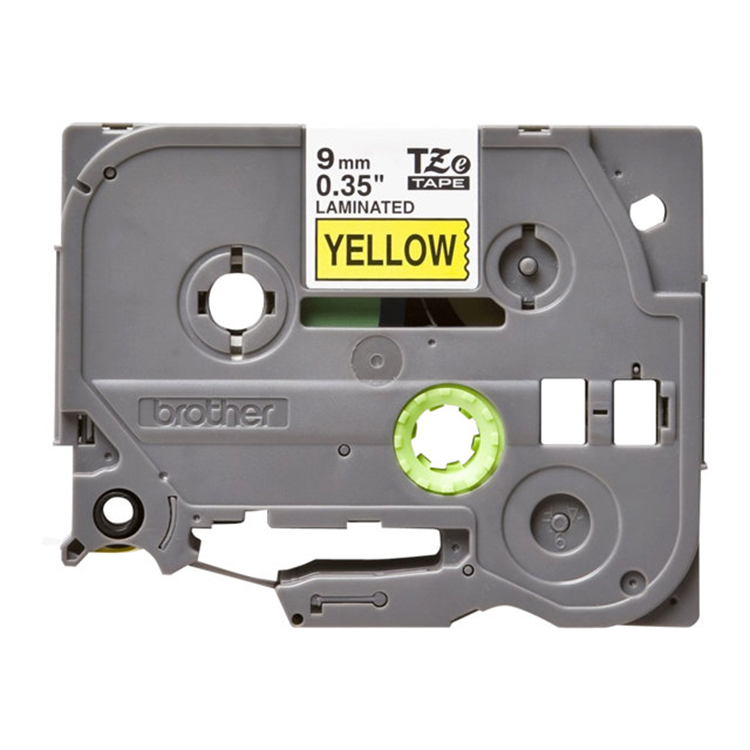 Tape/9mm black on yellow f P-Touch TZE
