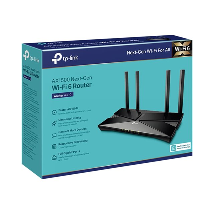AX1500 Wi-Fi 6 Router Broadcom 1.5GHz