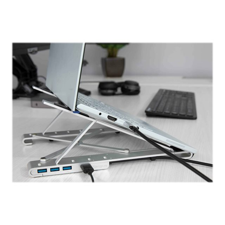 Targus Portable Stand+USB-A Hub Silver