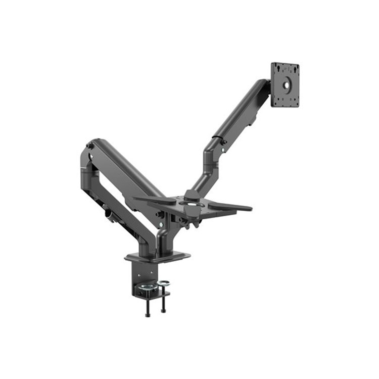 VISION Monitor Desk Arm Dual Matt Black