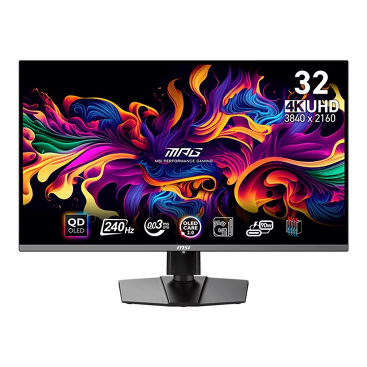 MPG 321URX QD-OLED 31.5i QD-OLED Flat 3840x2160 240HZ NA Tilt/Height 3y Warranty