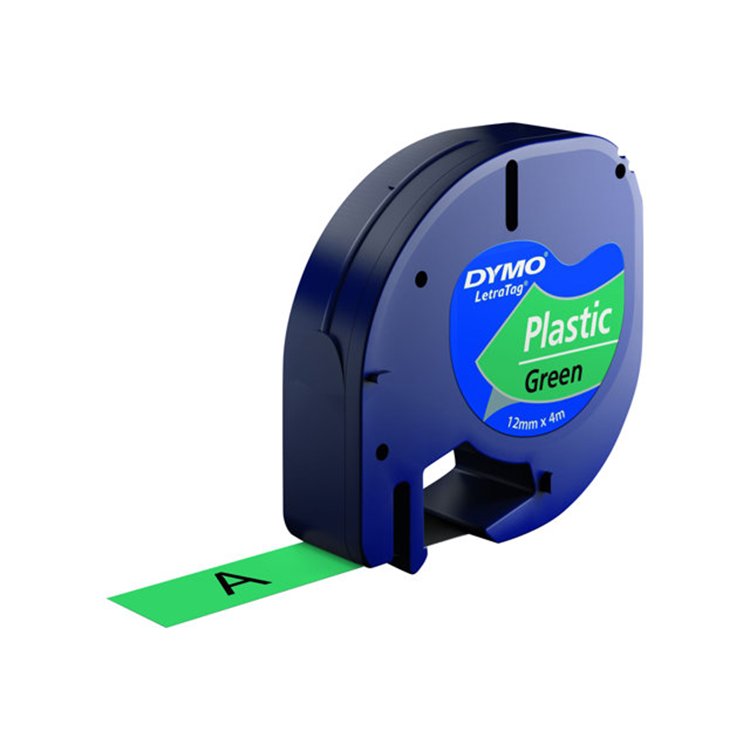 LETRATAG TAPE PLASTIC GROEN