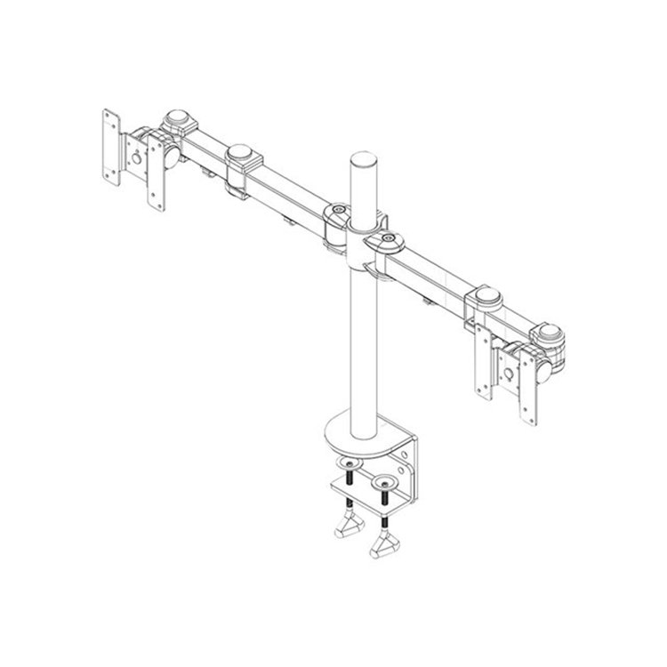 LCD/TFT bureausteun (klem) - 5 instellingen - lengte 43 cm LCD/TFT bureausteun (klem) - 5 instellingen - lengte 43 cm