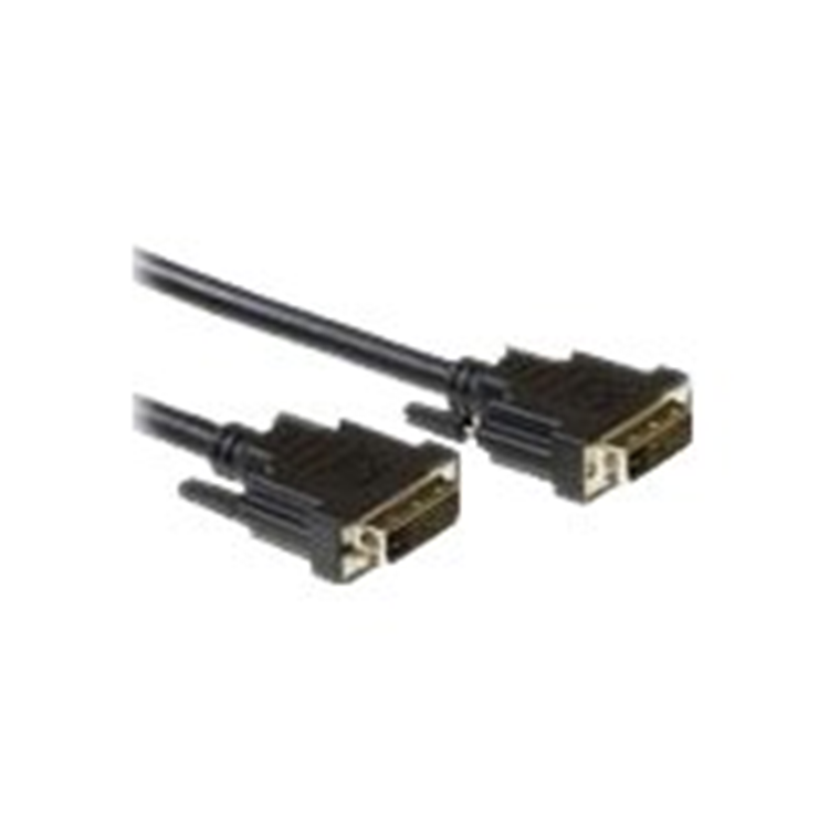 ACT DVI-D DUAL LINK AANSLUITKABEL MALE-MALE. LENGTE: 2,00