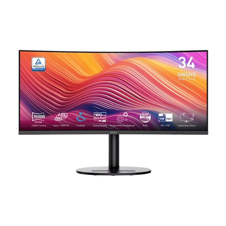 Modern MD342CQP  Black  34i  VA  Non-touch  3y Warranty  120Hz  4ms  2xHDMI DPTilt Swive Height Pivo