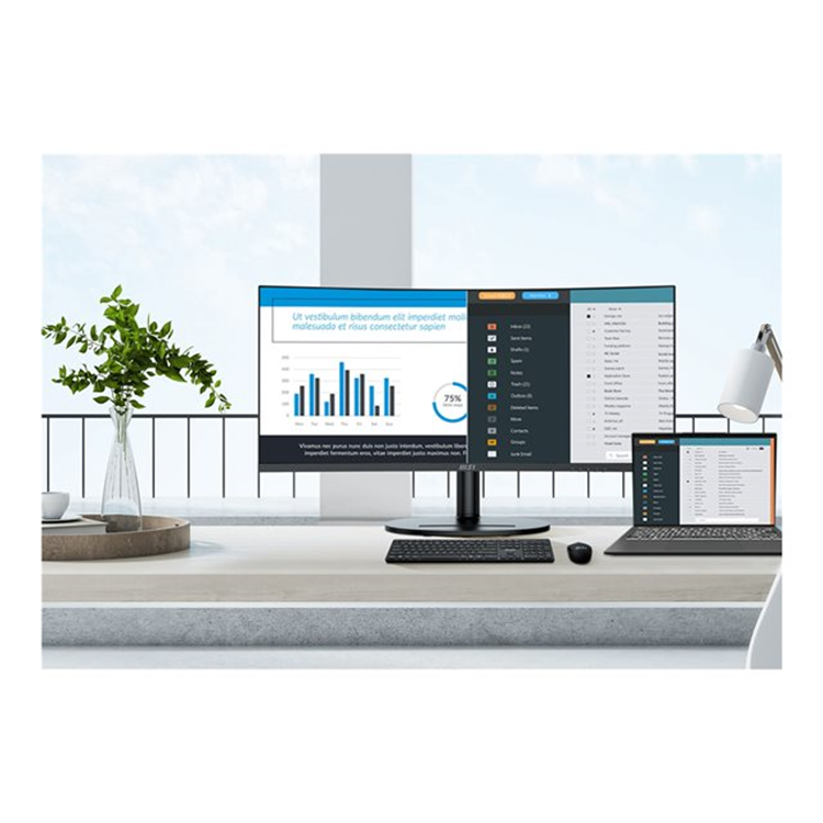 Modern MD342CQP  Black  34i  VA  Non-touch  3y Warranty  120Hz  4ms  2xHDMI DPTilt Swive Height Pivo