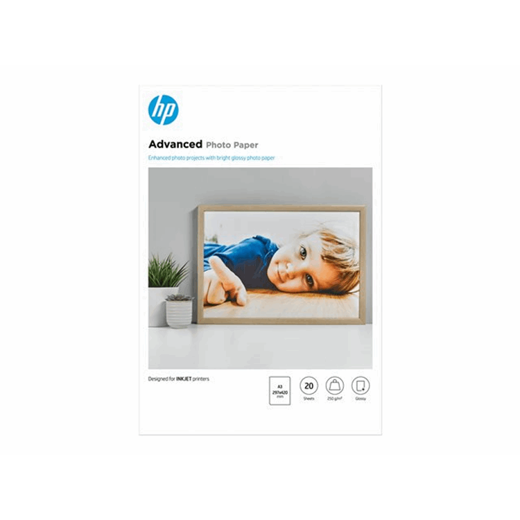 HP HP PAPER PHOTO/ADV GLOSSY A3 20SH