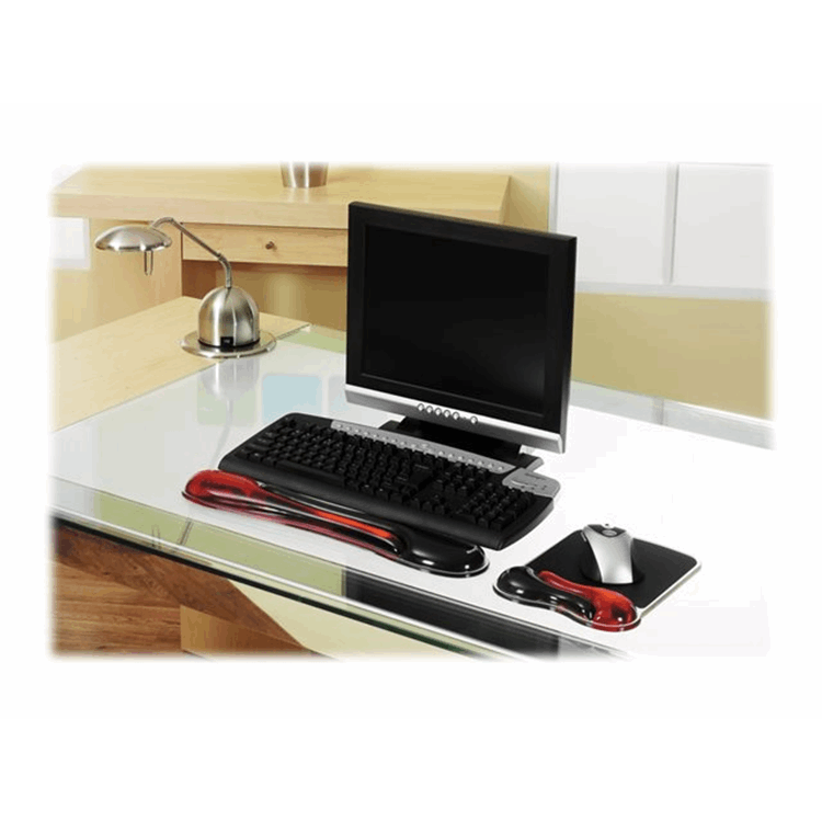 Crystal Wristrest Wave/gel red+black