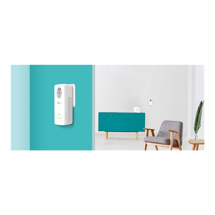 AV1300 Passthrough Powerline Wi-Fi KIT Qualcomm AC1200 Wi-Fi 867Mbps at 5GHz + 300Mbps at 2.4GHz