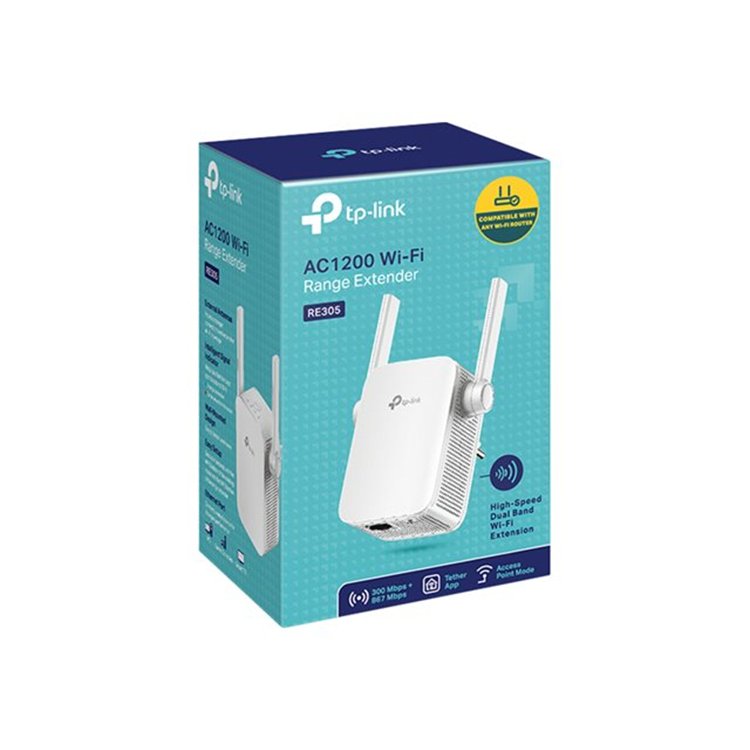 AC1200 Dual Band Wireless Wall Plugged Range Extender MediaTek 867Mbps at 5GHz + 300Mbps at 2.4GHz 8