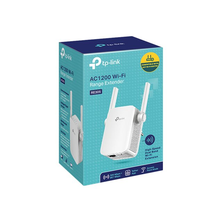 AC1200 Dual Band Wireless Wall Plugged Range Extender MediaTek 867Mbps at 5GHz + 300Mbps at 2.4GHz 8