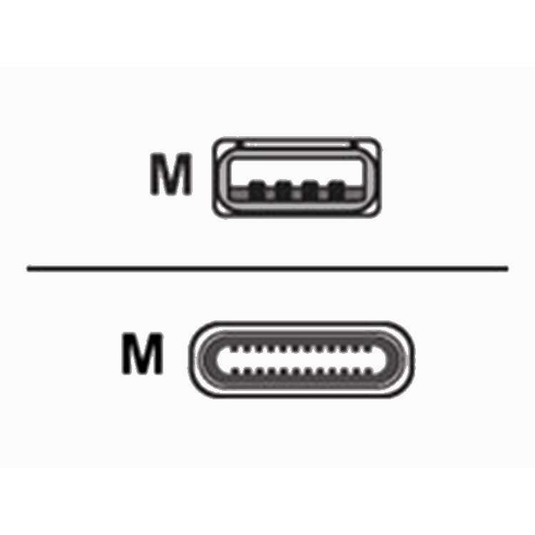 Kit USB Type A to Type C Cable