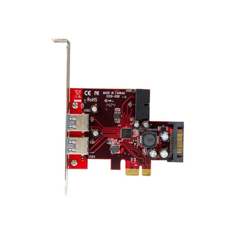 4 Port PCIe USB 3.0 Card - 2 Ext & 2 Int 4 Port PCIe USB 3.0 Card - 2 Ext & 2 Int