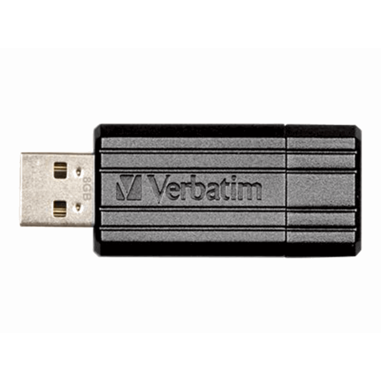 USB Memory/8GB Pinstripe Black