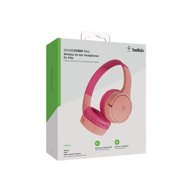 BELKIN SOUNDF. Mini Kids Headphones Pink