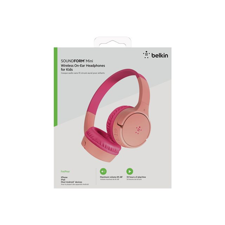 BELKIN SOUNDF. Mini Kids Headphones Pink