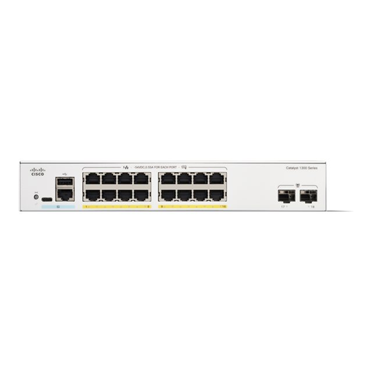 Catalyst 1300 16-port GE PoE 2x1G SFP