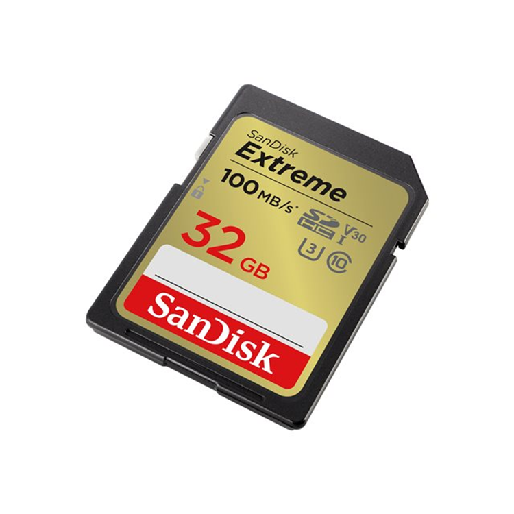 Extreme 32GB Memory Card up to 100MB/s 1 Extreme 32GB Memory Card up to 100MB/s 1