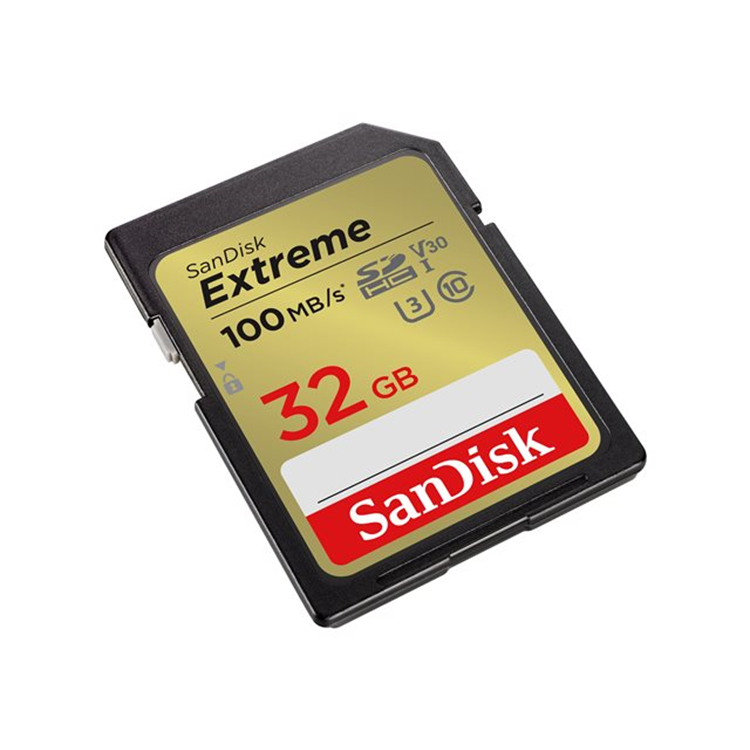 Extreme 32GB Memory Card up to 100MB/s 1 Extreme 32GB Memory Card up to 100MB/s 1