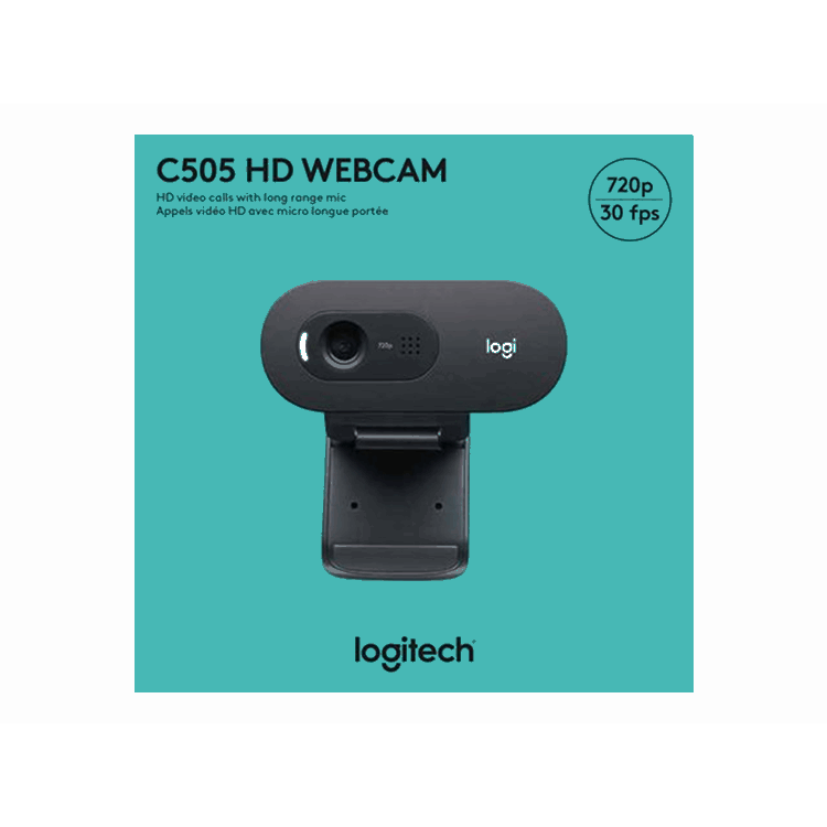 Logitech C505 HD Webcam - BLACK - EMEA