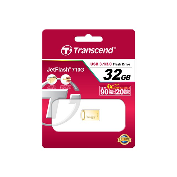 TRANSCEND JF 710 32GB USB 3.0 Gold