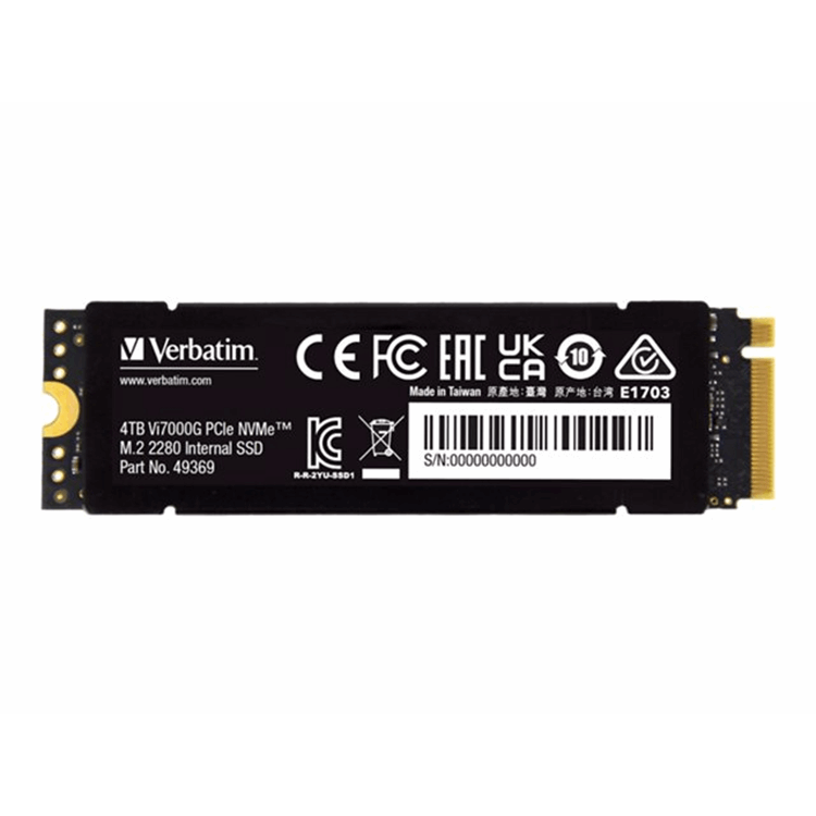 Vi7000 PCIe NVMe M.2 SSD 4TB