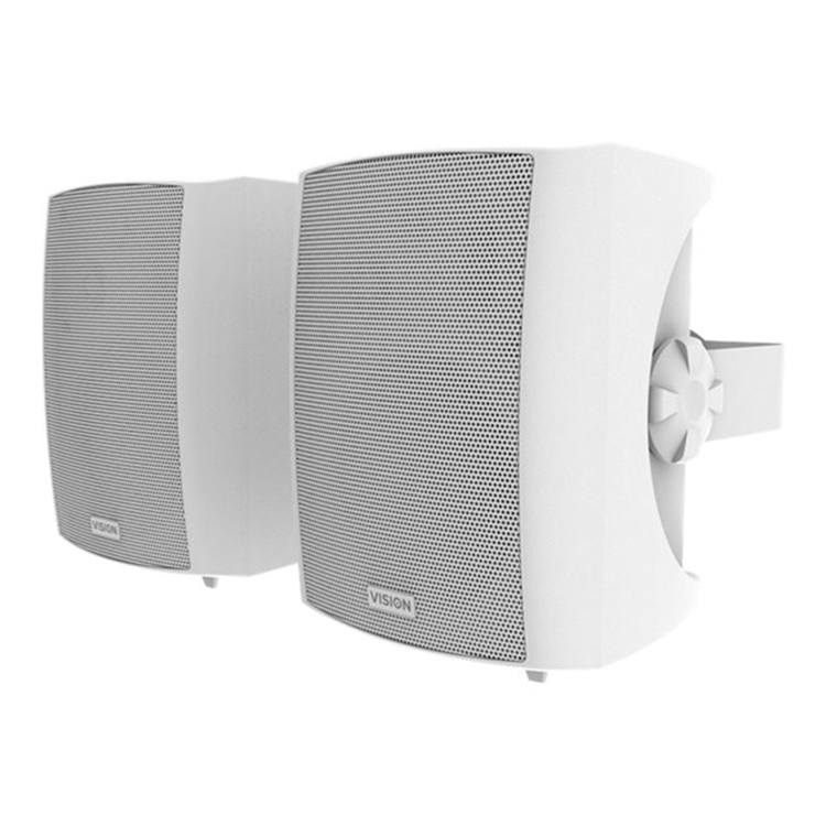 VISION 5.25" Pair White Wall Speakers