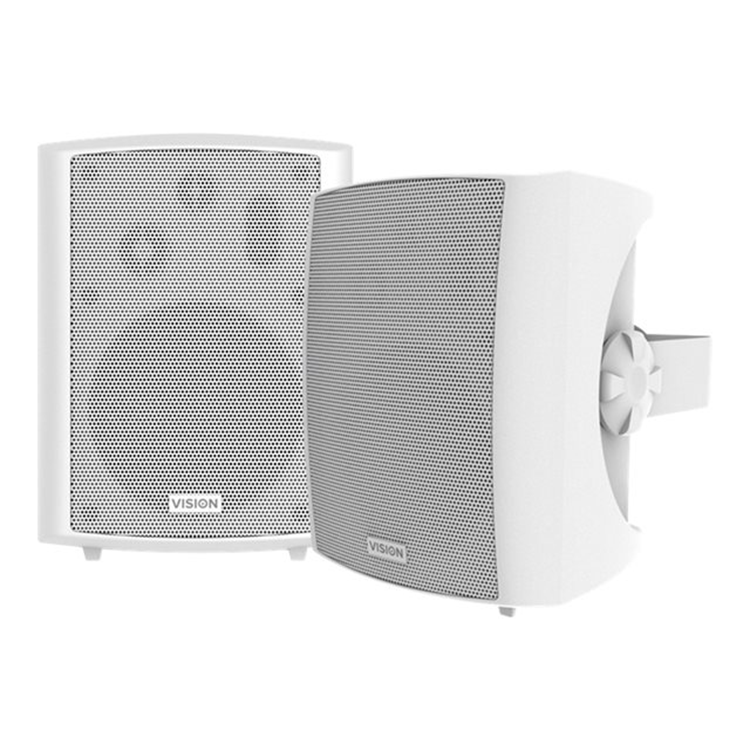 VISION 5.25" Pair White Wall Speakers