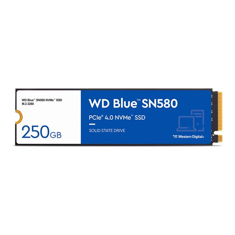 WD SSD Blue SN580 250GB PCIe Gen4 NVMe