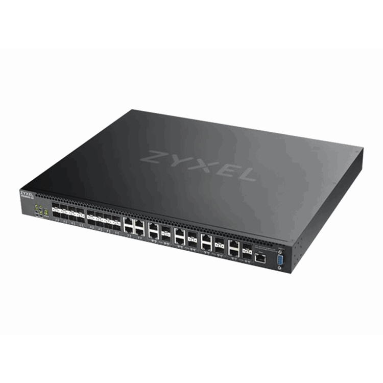 Zyxel XS3800-28  28-port 10GbE L2+ Switch  MultiGig  12x 10G Copper  8x 10G dual pers.  8x 10G SFP+.