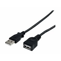10FT BLACK USB 2.0 EXTENSION CABLE A