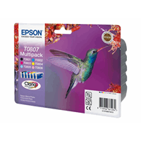 Ink Cartridge T0807 MultiPack (Blk,Cyan,