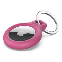 BELKIN AirTag Holder with Keyring Pink