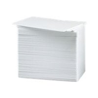 ZEBRA WHITE PVC CARDS 30 MIL (500 CARDS