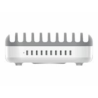 10 Port USB Charg Dock station WHT UK